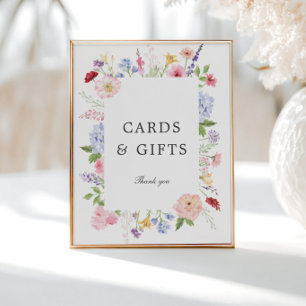 Spring Floral Frame Cards & Gifts Poster