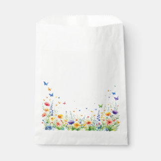 Spring Floral Garden Butterflies Favour Bags