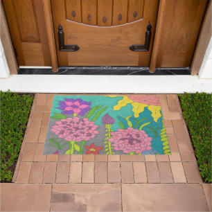 Spring Floral Garden Doormat