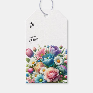 Spring Floral Gift Tags (Set of 10)