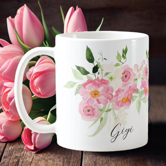 Spring Floral Gigi Coffee Mug (Creator Uploaded)