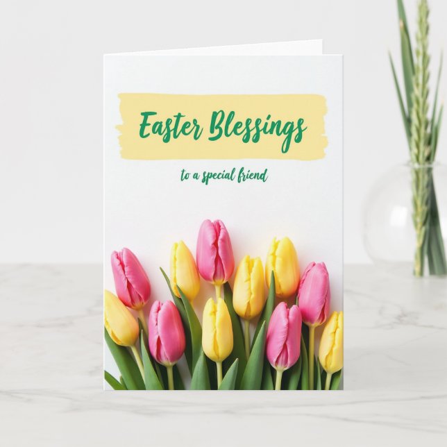Spring Floral Greeting Card (Front)