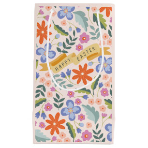 Spring Floral Happy Easter Small Gift Bag