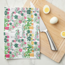 Spring Floral Kitchen Towel