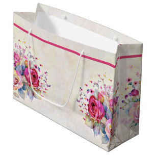 Spring floral  large gift bag