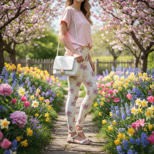Spring floral  leggings