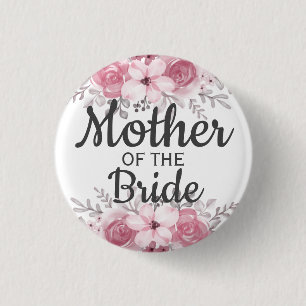Spring Floral Mother of the bride Button