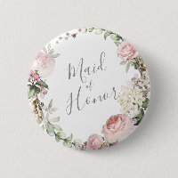 Spring Floral Mother of the Groom Button