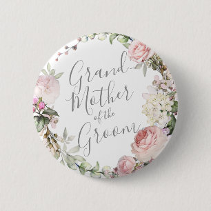 Spring Floral Mother of the Groom Button