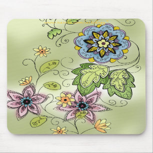 Spring Floral Mouse Pad