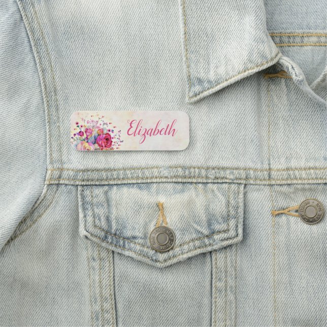 Spring floral  name tag (In Situ)