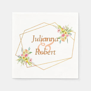 Spring floral napkins