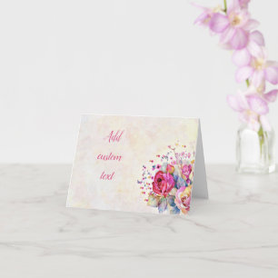 Spring floral  note card