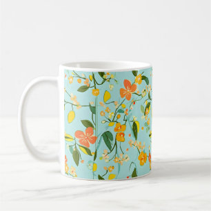 Spring Floral Pattern Coffee Mug
