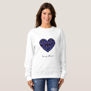 Spring Floral Pattern Collection Sweatshirt