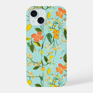 Spring Floral Pattern iPhone 15 Case
