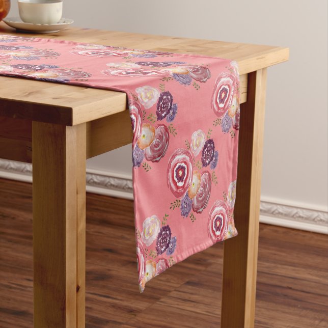 Spring Floral Pattern Table Runner (In Situ)
