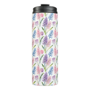 Spring Floral Pattern Thermal Tumbler