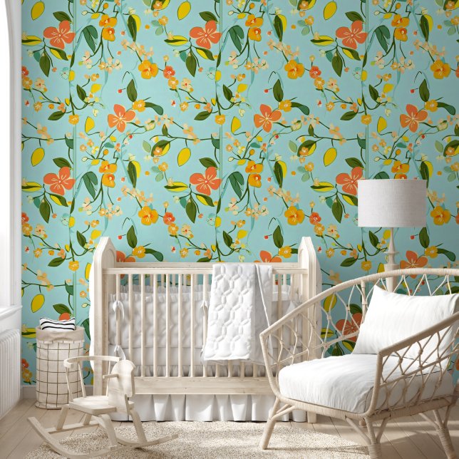 Spring Floral Pattern Wallpaper (Kids)