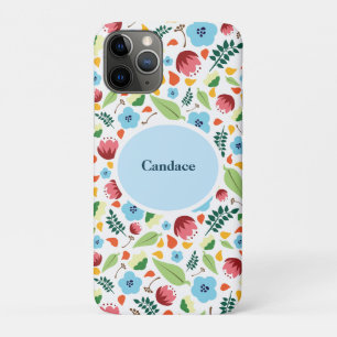 Spring Floral Personalised iPhone 11 Pro Case