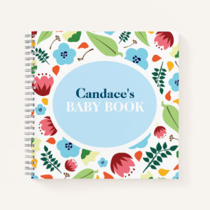 Spring Floral Personalised  Notebook