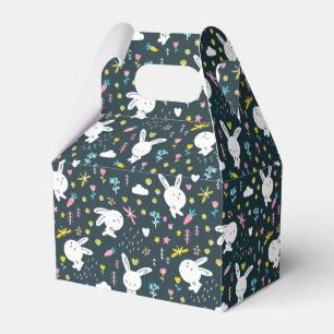 Spring Floral Rabbits Favour Box