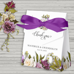 Spring Floral Rustic Wedding Favour Box