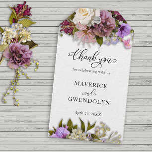 Spring Floral Rustic Wedding Gift Tags