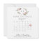 Spring Floral Save The Date Calendar
