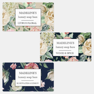 spring floral soap bars elegant adhesive