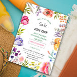 Spring floral Summer sale promotion  flyer<br><div class="desc">Spring floral Summer sale promotion flyer.  spring and summer sale promotion marketing flyer.</div>