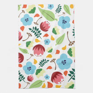 Spring Floral Tea Towel