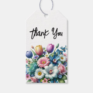 Spring Floral Thank You Tags