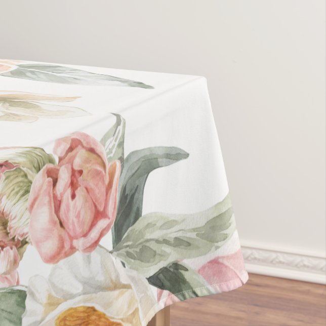 Spring Floral Tulips Tablecloth (In Situ)