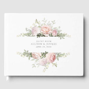 Spring Floral Wedding Guest Book