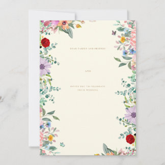 Spring Floral Wedding Invitations