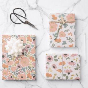 Spring Floral  Wrapping Paper Sheet