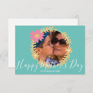 Spring Floral Wreath Happy Mother's Day Card