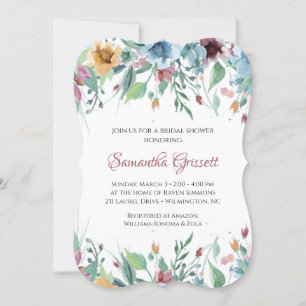 Spring Florals Bridal Shower Invitation