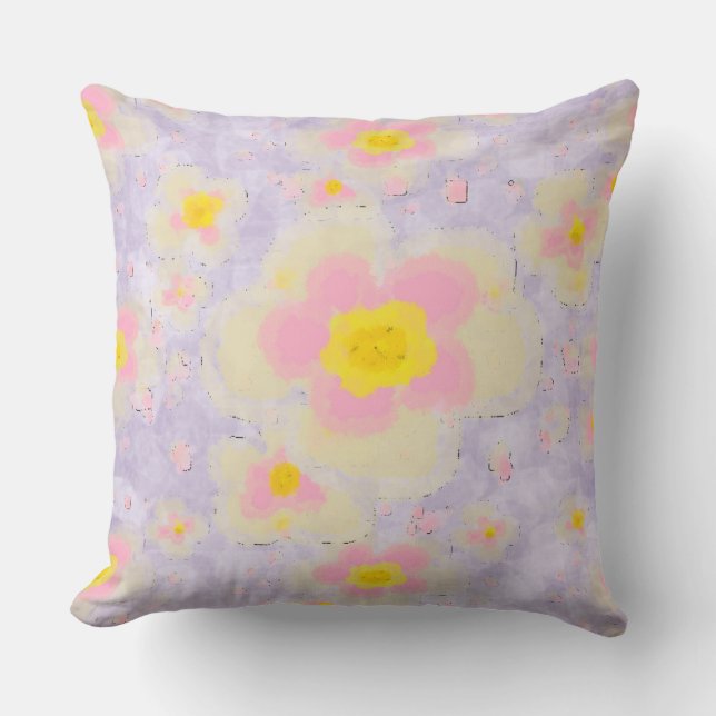 Spring Florals (lilac) Cushion (Front)