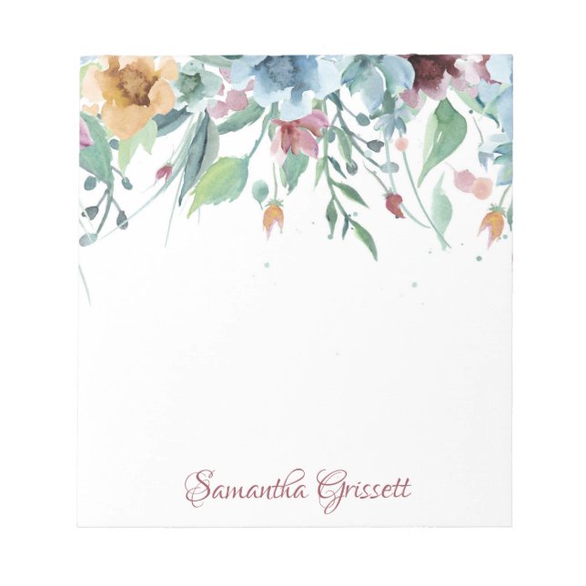 Spring Florals Notepad (Front)