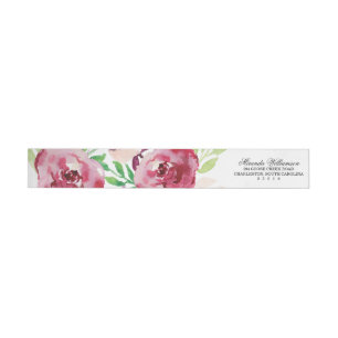 Spring Florals Wrap Around Label