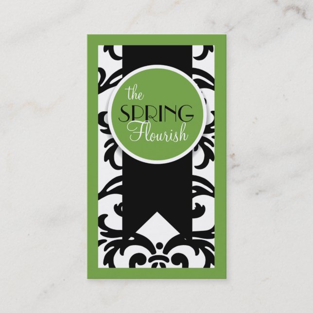 Spring Flourish Business Cards (Front)