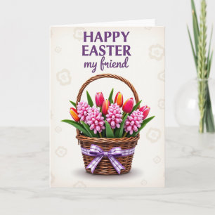 Spring Flower Basket Card