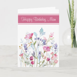 Spring Flower Berries Leave Flora Mum Birthday  Card