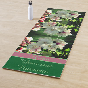 Spring Flower Blossoms Personalised Yoga Mat