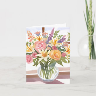 Spring Flower Bouquet | Pretty Floral Card