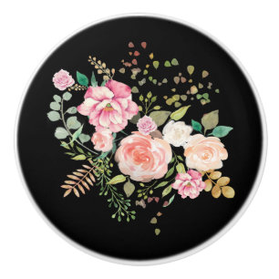 spring flower ceramic knob