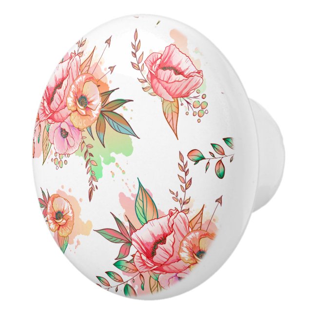spring Flower Ceramic Knob (Right)