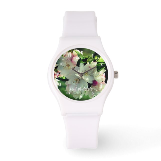 Spring Flower Crabapple Blossoms 2 Personalised  Watch (Front)